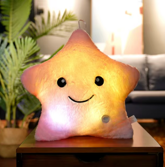 StarGlow Plush Pillow